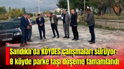Afyonkarahisar’ın Sandıklı ilçesinde, 2026 yılı KÖYDES Programı kapsamında köylerde yürütülen