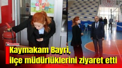 Afyonkarahisar’ın Başmakçı ilçesinde Kaymakam Merve Bayri, İlçe Müftülüğü, Gençlik ve