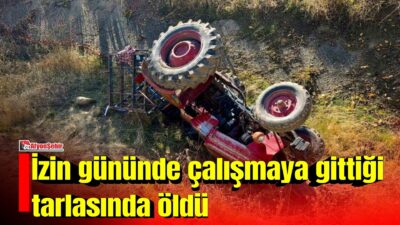 Afyonkarahisar’ın Çay ilçesinde devrilen traktörün altında kalan belediye personeli, kaldırıldığı