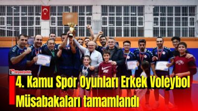 Afyonkarahisar’da düzenlenen 4. Kamu Spor Oyunları Erkek Voleybol Müsabakaları sona