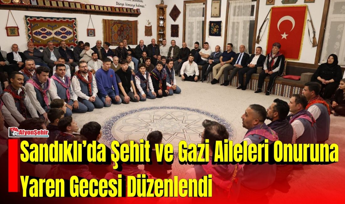 Sandıklı Belediye Başkanı Adnan Öztaş, şehit ve gazi aileleri onuruna