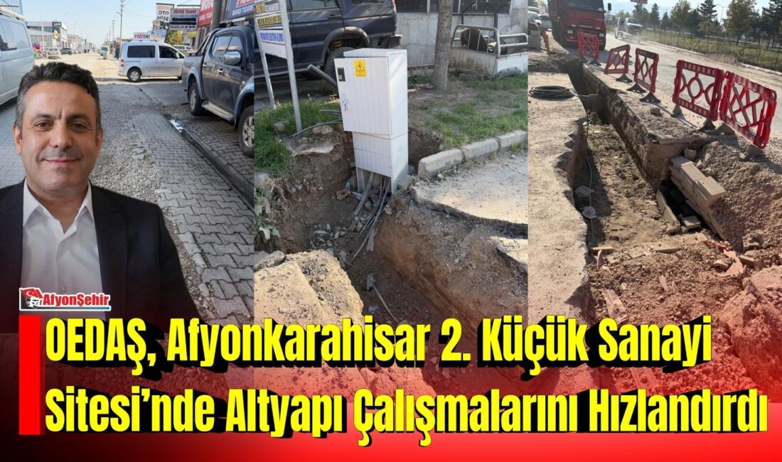 Afyonkarahisar 2. Küçük Sanayi Sitesi’nde yaklaşık 40 yıllık elektrik altyapısı