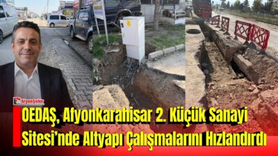 Afyonkarahisar 2. Küçük Sanayi Sitesi’nde yaklaşık 40 yıllık elektrik altyapısı