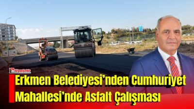 Afyonkarahisar’ın Erkmen beldesinde belediye ekipleri asfalt çalışmalarına hız verdi. Yeni