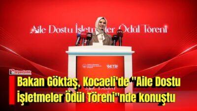 Aile ve Sosyal Hizmetler Bakanı Mahinur Özdemir Göktaş, "Bakanlık olarak,