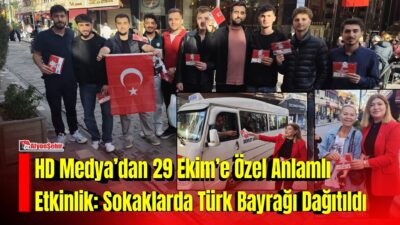 Cumhuriyetimizin 103. yıl dönümü dolayısıyla HD Medya, vatandaşlara Türk bayrağı