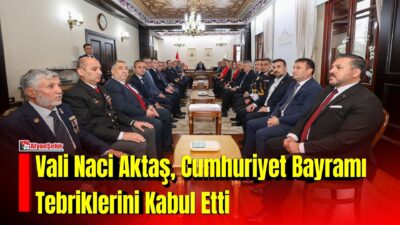 Afyonkarahisar Valisi Dr. Naci Aktaş, 29 Ekim Cumhuriyet Bayramı dolayısıyla