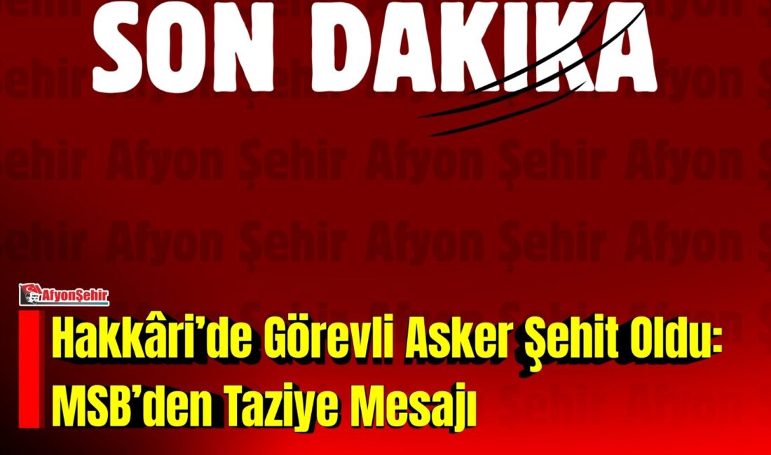 Hakkâri’nin Yüksekova bölgesinde görev yapan Piyade Sözleşmeli Er Yusuf Sait