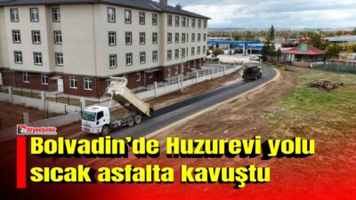 Afyonkarahisar Bolvadin Belediyesi Fen İşleri Müdürlüğü ekipleri tarafından yeni huzurevine