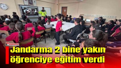 Afyonkarahisar İl Jandarma Komutanlığı tarafından 7 ilçede öğrenci ve öğretmenlere