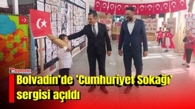Cumhuriyetin ilanının 101. yılı kutlamaları kapsamında Bolvadin’de anlamlı bir etkinlik