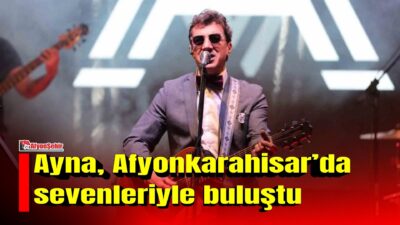 Afyonkarahisar’da 29 Ekim Cumhuriyet Bayramı kutlamaları kapsamında düzenlenen Ayna konseri,