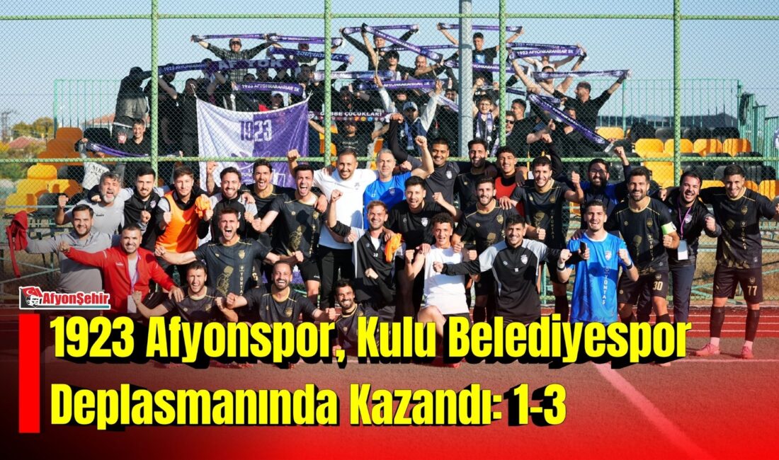 1923 Afyonspor, Kulu Belediyespor Deplasmanında Kazandı: 1-3 1923 Afyonspor, Kulu Belediyespor deplasmanında aldığı 3-1’lik galibiyetle hanesine 3