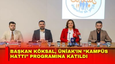 Afyonkarahisar Belediye Başkanı Burcu Köksal, Afyon Kocatepe Üniversitesi’nde düzenlenen “Kampüs