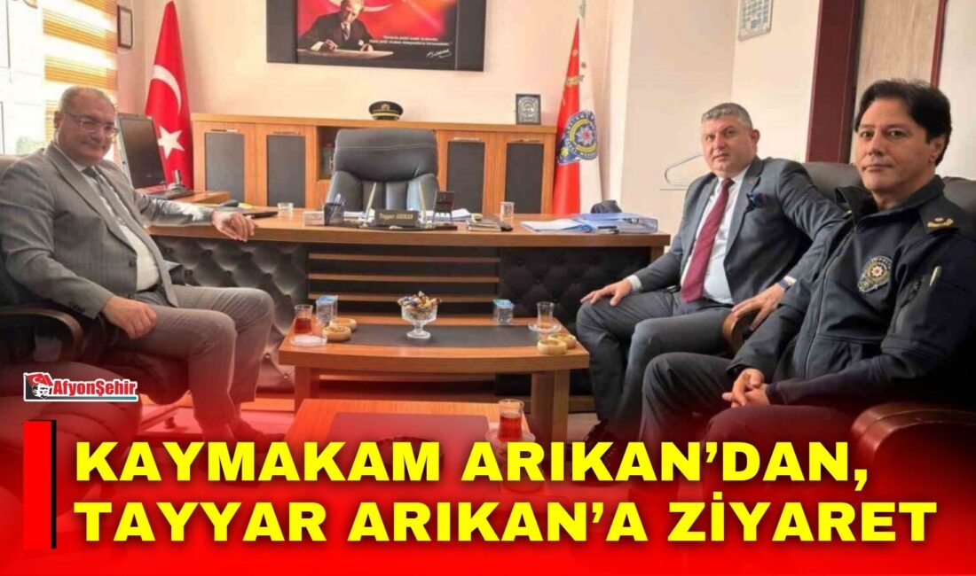 Afyonkarahisar Bolvadin Kaymakamı Ali Arıkan ile Bolvadin Adalet Komisyonu Başkanı