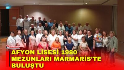 Afyonkarahisar’ın köklü eğitim kurumlarından Afyon Lisesi’nin 1980 yılı mezunları, yıllara