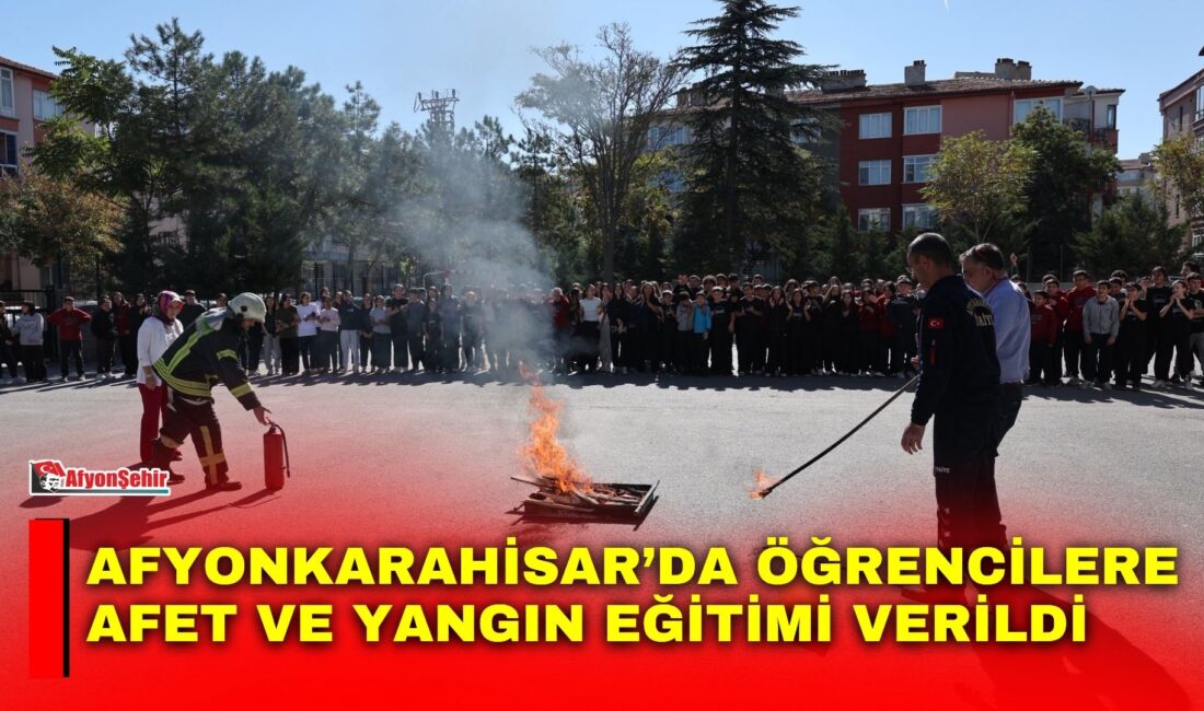 Afyonkarahisar Belediyesi Afet İşleri ve Risk Yönetimi Müdürlüğü ile İtfaiye