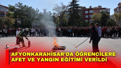 Afyonkarahisar Belediyesi Afet İşleri ve Risk Yönetimi Müdürlüğü ile İtfaiye