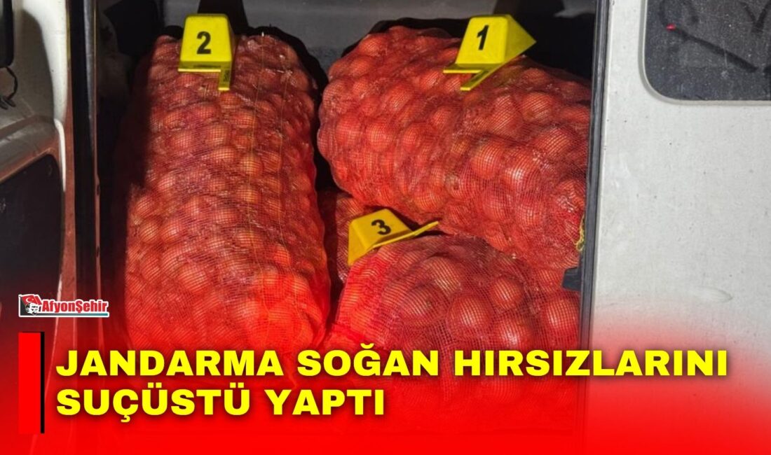 Afyonkarahisar’ın Emirdağ ilçesinde hale götürülmek üzere çuvallara konulan 250 kilogram