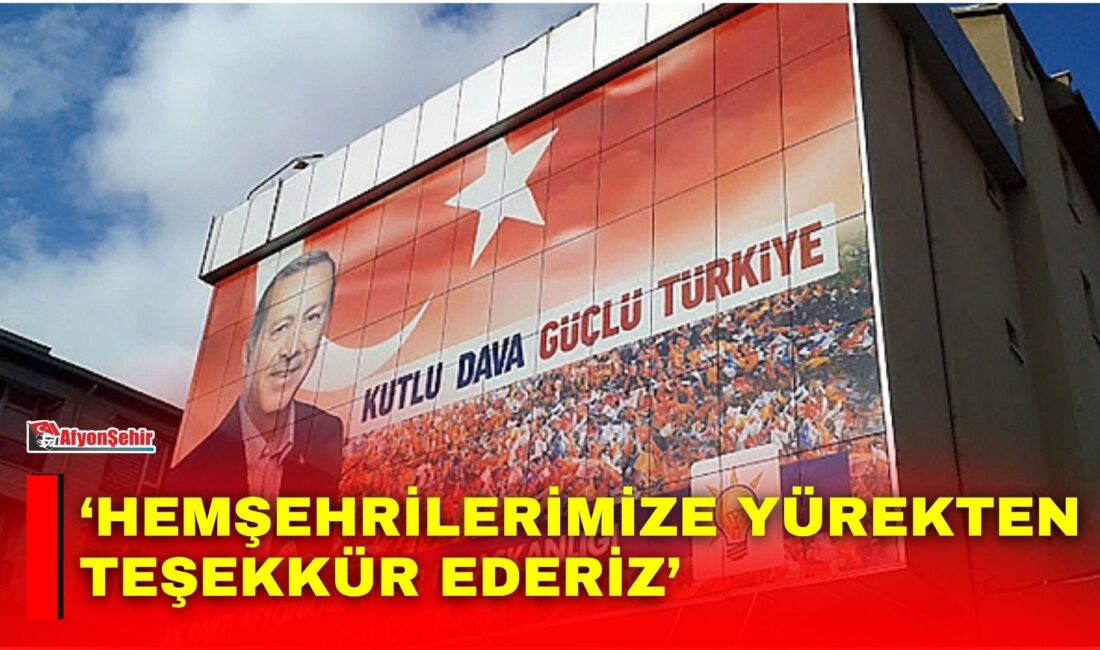 AK Parti Afyonkarahisar İl Başkanlığı, ORC Araştırma Şirketi tarafından hazırlanan
