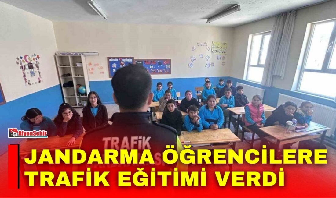 Afyonkarahisar İl Jandarma Komutanlığı tarafından trafik güvenliği bilincinin artırılması ve