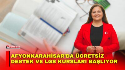 Afyonkarahisar Belediyesi, 5, 6, 7 ve 8. sınıf öğrencilerine yönelik