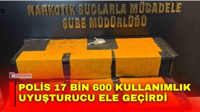 Afyonkarahisar’da polis ekipleri tarafından durdurulan otomobilde yapılan aramada 17 bin