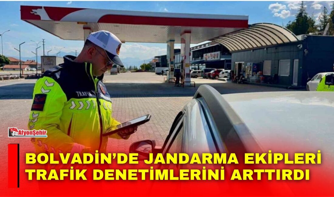 Bolvadin’de jandarma ekipleri trafik denetimlerini arttırdı Afyonkarahisar’ın Bolvadin ilçesinde jandarma trafik ekipleri, sorumluluk sahasındaki tüm karayollarında
