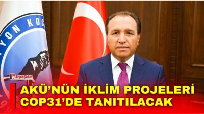 Afyon Kocatepe Üniversitesinin iklim değişikliğiyle mücadele, enerji verimliliği, yaban hayatının