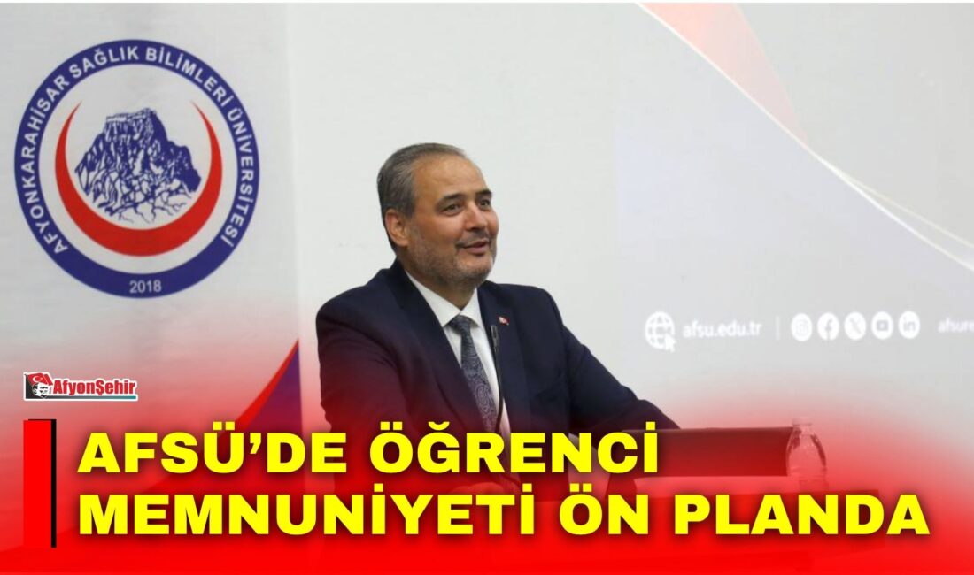 Afyonkarahisar Sağlık Bilimleri Üniversitesi (AFSÜ) Rektörü Prof. Dr. Adem Aslan,