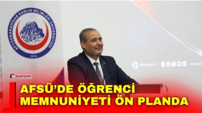 Afyonkarahisar Sağlık Bilimleri Üniversitesi (AFSÜ) Rektörü Prof. Dr. Adem Aslan,