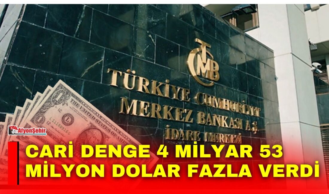 Türkiye Cumhuriyet Merkez Bankası (TCMB) ağustos ayı ödemeler dengesi verisini