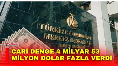 Türkiye Cumhuriyet Merkez Bankası (TCMB) ağustos ayı ödemeler dengesi verisini