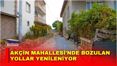 Afyonkarahisar Belediyesi, Akçin Mahallesi’nde altyapı çalışmaları nedeniyle bozulan yollarda düzenleme