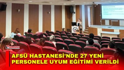 Afyonkarahisar Sağlık Bilimleri Üniversitesi (AFSÜ) Hastanesinde göreve yeni başlayan 27