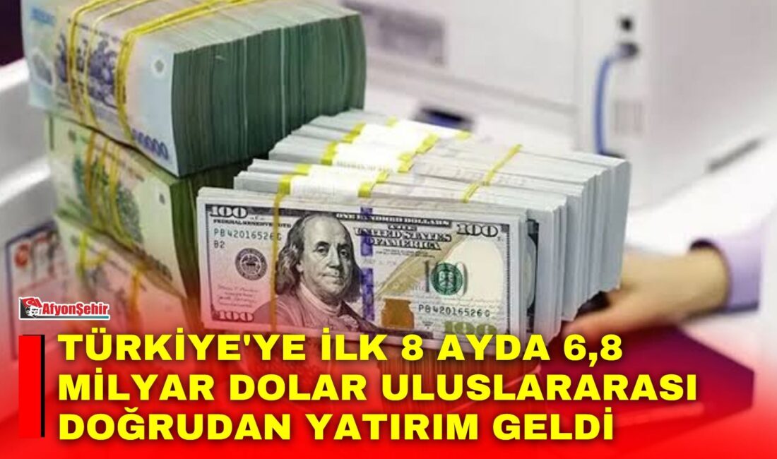 Türkiye’ye bu yılın ilk 8 ayında 6,8 milyar dolar değerinde