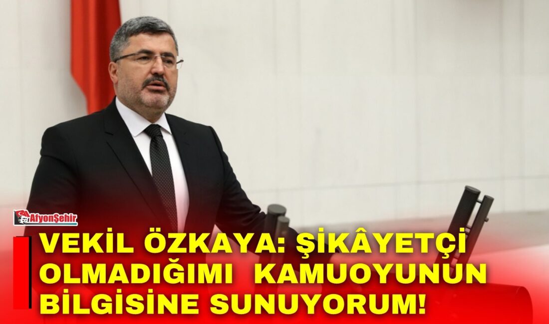 AK Parti Afyonkarahisar Milletvekili Ali Özkaya, şehit Kerim Üye’nin babası