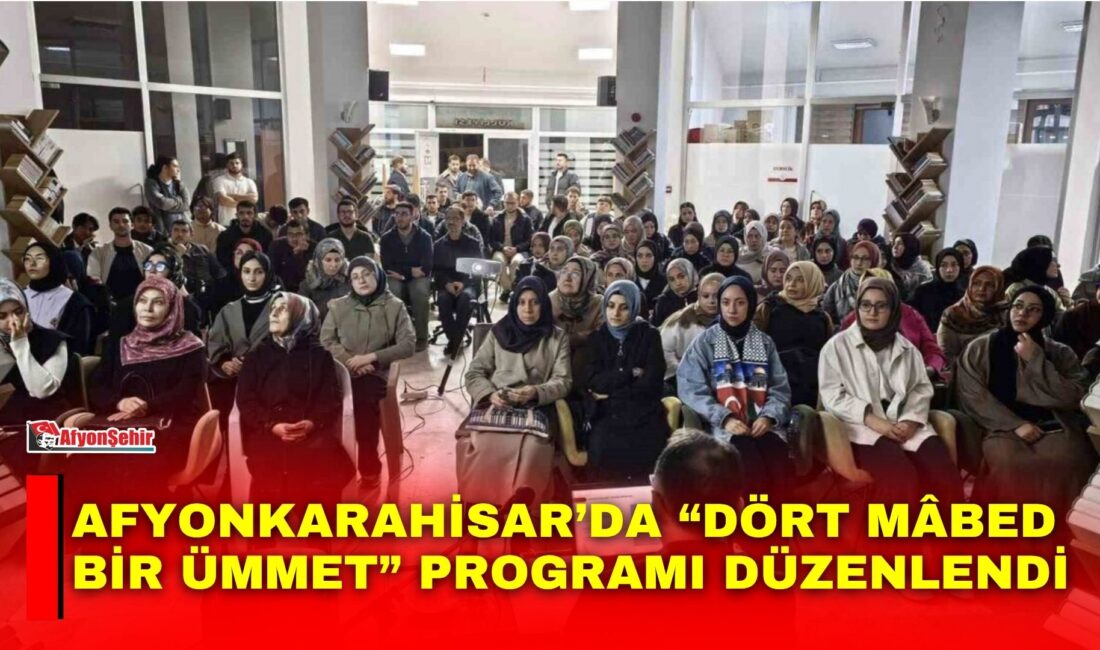 Afyonkarahisar İl Müftülüğü Diyanet Gençlik Merkezi tarafından düzenlenen "Dört Mâbed