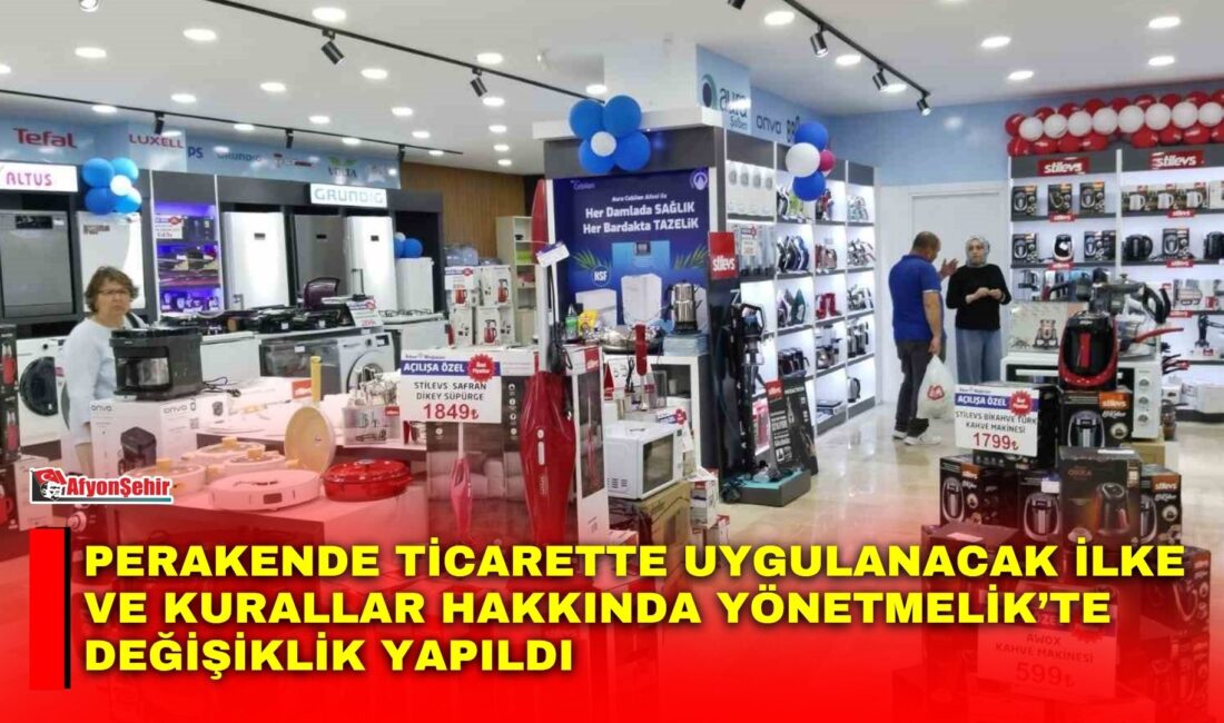 Perakende Ticarette Uygulanacak İlke ve Kurallar Hakkında Yönetmelik’te değişiklik yapıldı Ticaret Bakanlığı, perakende ticarette taksitli mal ve hizmet satışlarına ilişkin