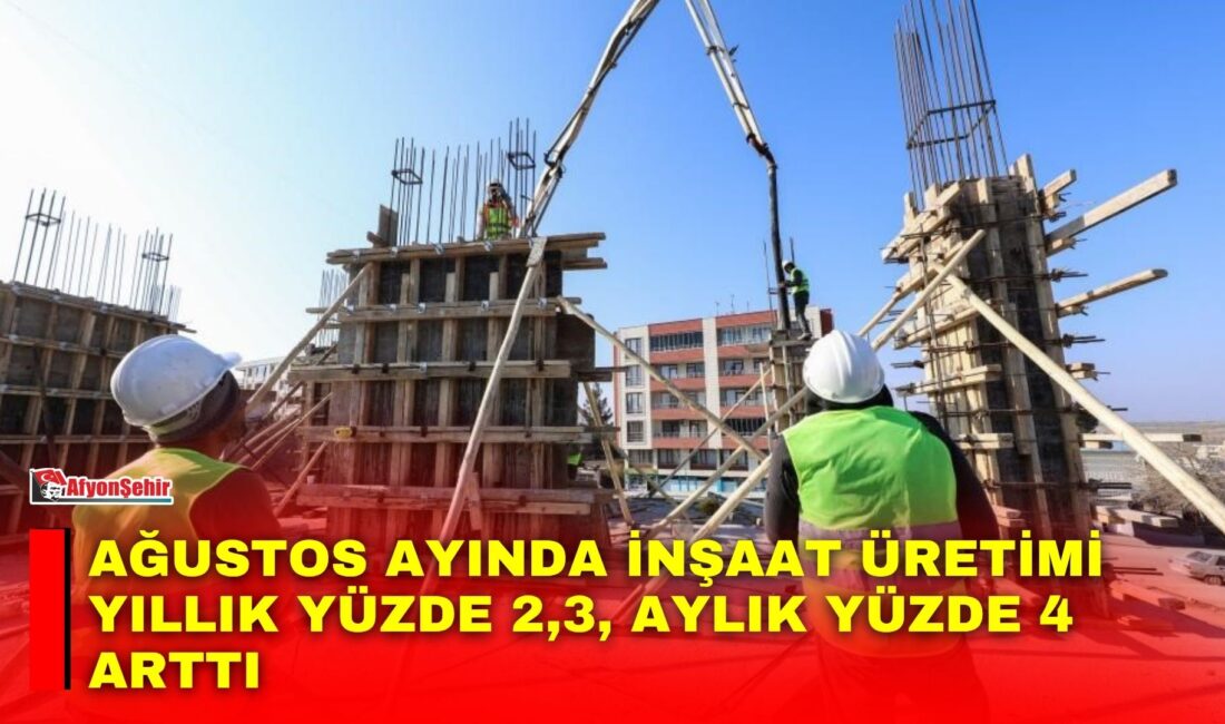 Türkiye İstatistik Kurumu (TÜİK), Ağustos ayı İnşaat Üretim Endeksi verilerini