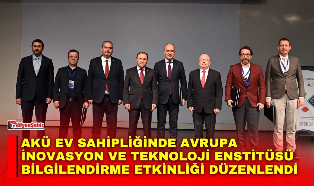 Afyon Kocatepe Üniversitesi (AKÜ) ev sahipliğinde, Avrupa Birliği (AB) fonları,