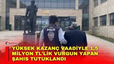 Afyonkarahisar merkezli Bursa’da düzenlenen eş zamanlı operasyonda, bir vatandaşı yatırım