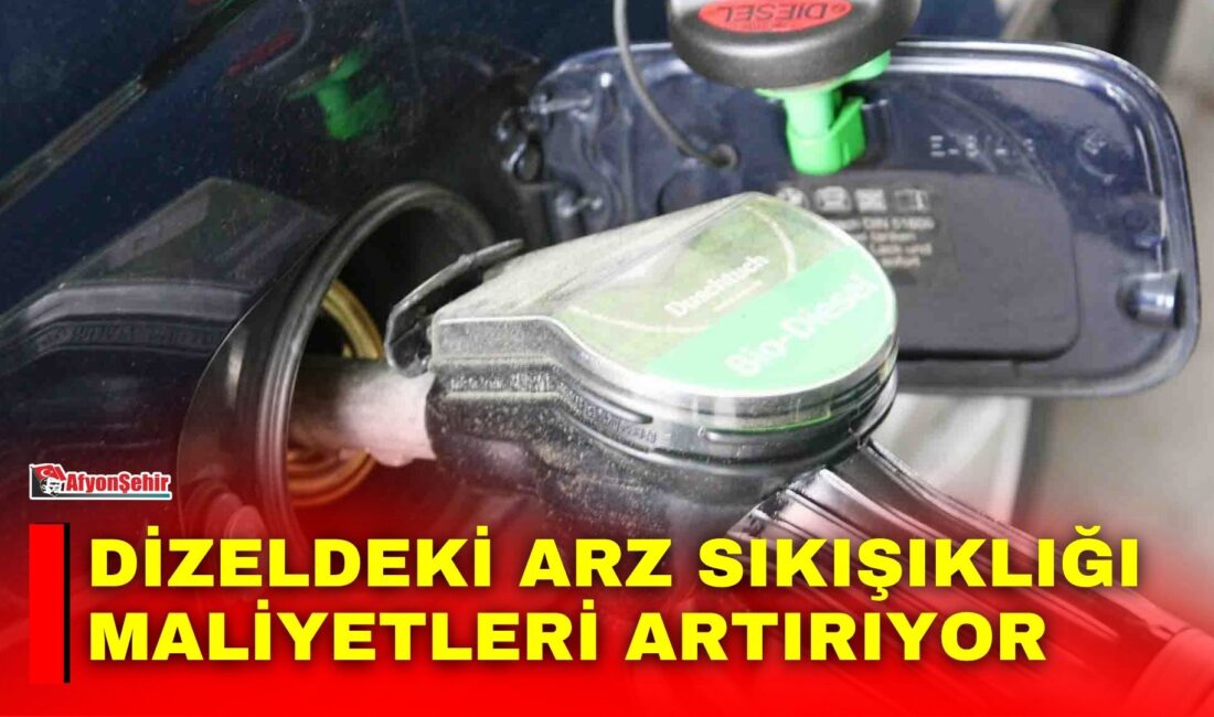 Dizeldeki arz sıkışıklığı maliyetleri artırıyor Ortadoğu ve Rusya kaynaklı arz kayıpları nedeniyle küresel dizel piyasasındaki