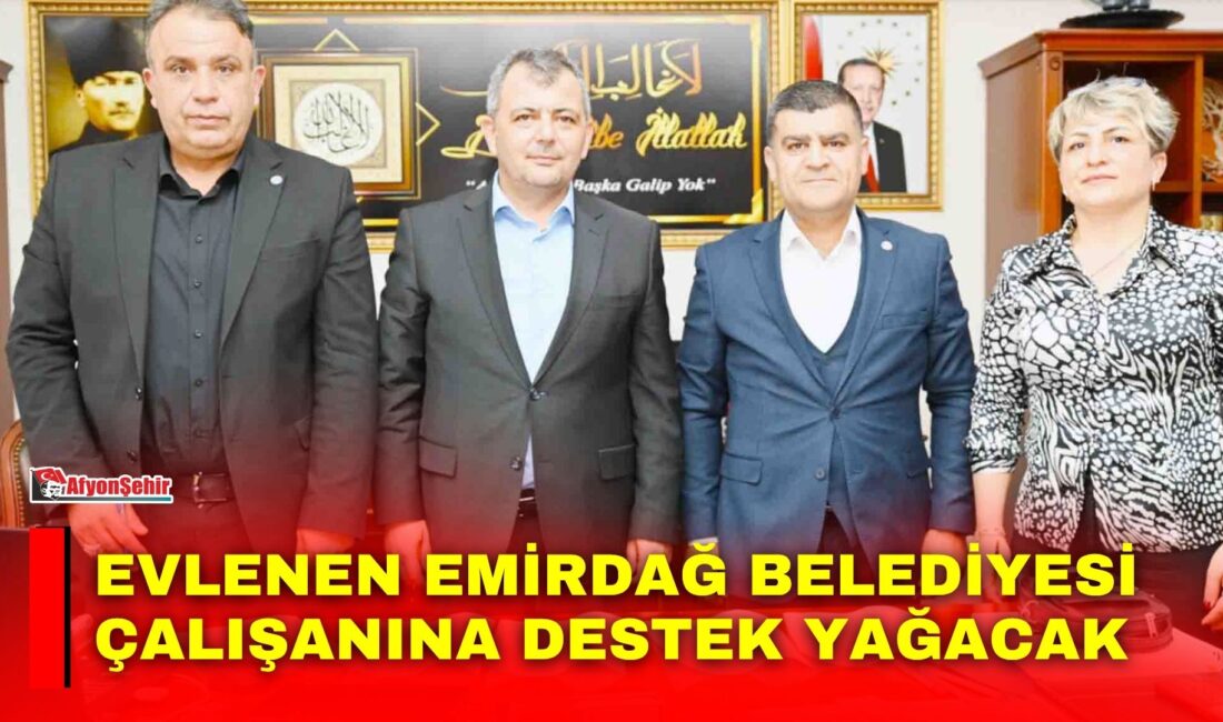 Emirdağ Belediyesi ile Üç Hilal İnşaat Protokole göre evlenen işçilere