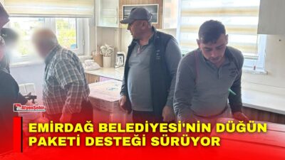 Emirdağ Belediyesince hayata geçirilen 'Yeni Evlenen Çiftlere Düğün Paketi' projesi