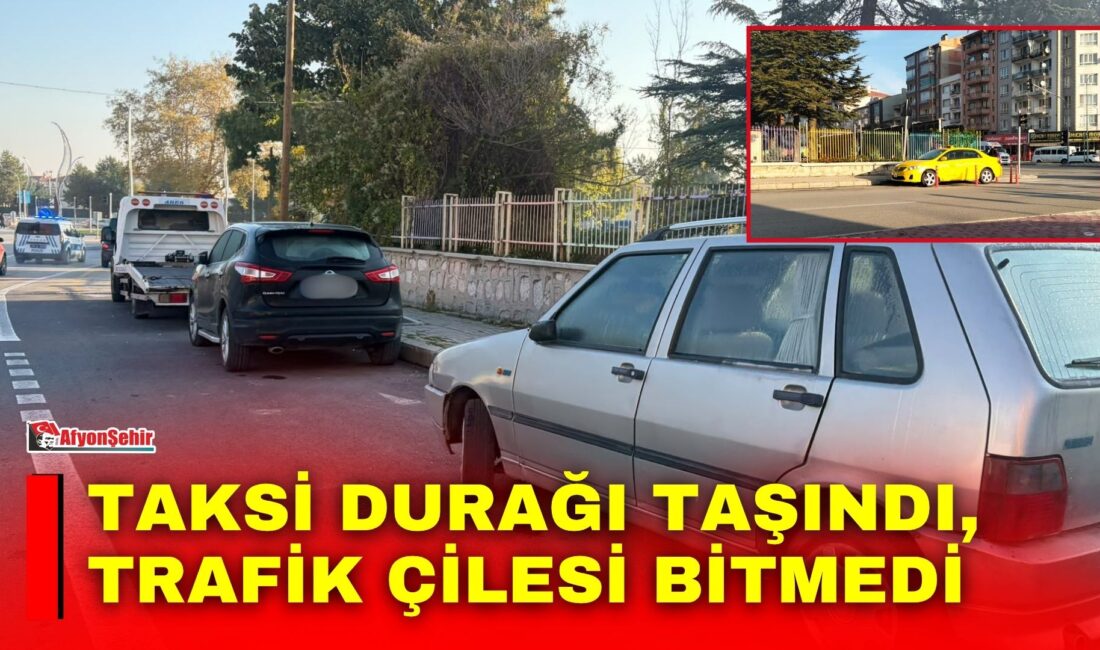 Vatandaşların aktardığı bilgilere göre trafik rahatlasın diye taksi durağının yeri