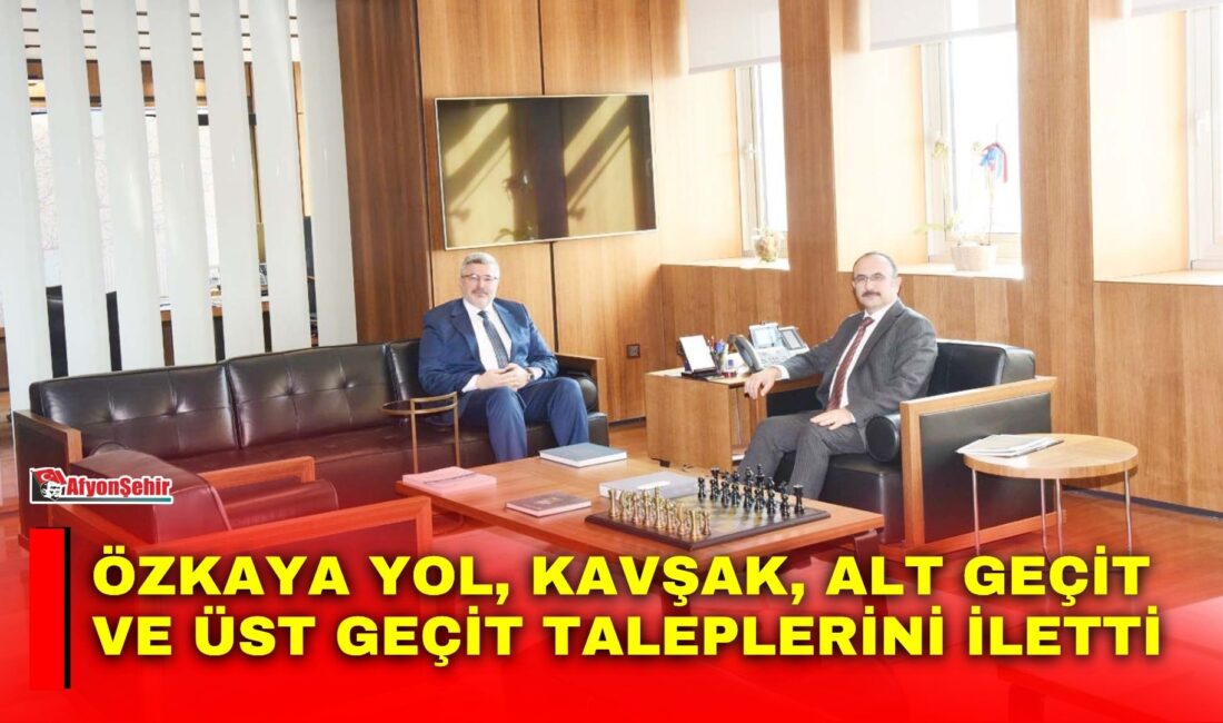 Karayolları Genel Müdürü Gülşen’i ziyaret eden AK Parti Milletvekili Ali