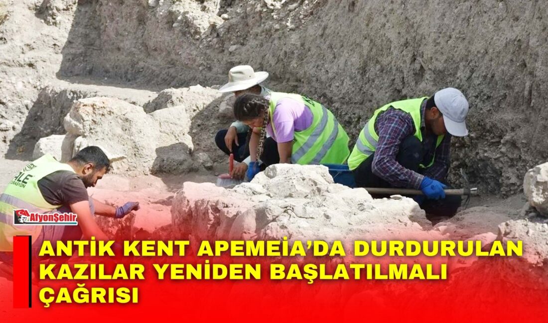 Antik kent Apemeia’da durdurulan kazılar yeniden başlatılmalı çağrısı Dinar ilçesinde tarihi M.Ö. 8. yüzyıla kadar dayanan ve Efes