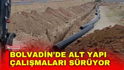 Afyonkarahisar’ın Bolvadin ilçesinde belediye ekipleri, ilçenin altyapısını güçlendirmek ve vatandaşlara