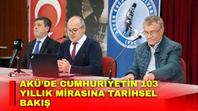 Afyon Kocatepe Üniversitesinde (AKÜ) Cumhuriyet’in ilanının 103. yıl dönümü dolayısıyla